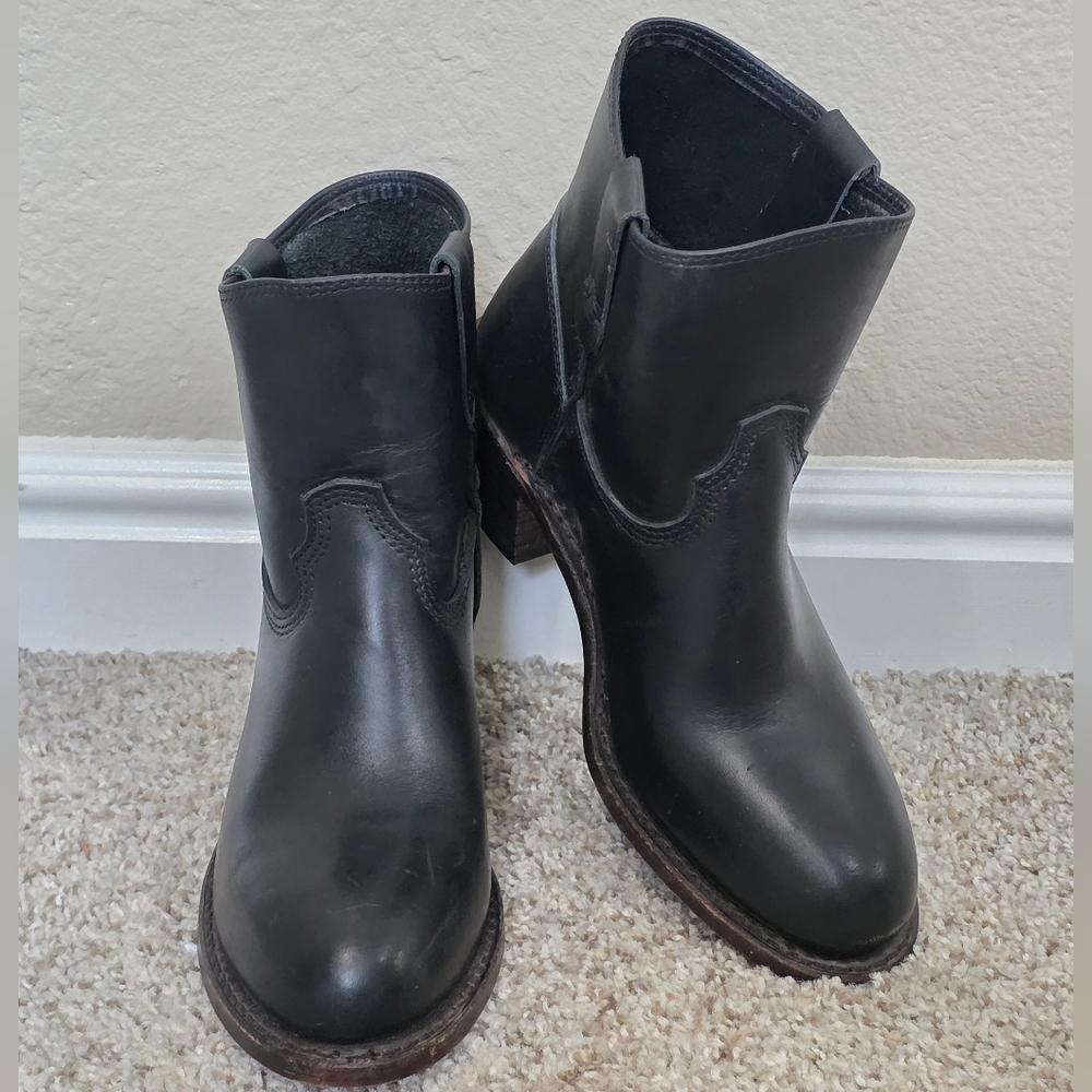 Red Wing Heritage Inez Pull On Leather Western Work Boot Black Size 6.5 - Picture 7 of 8
